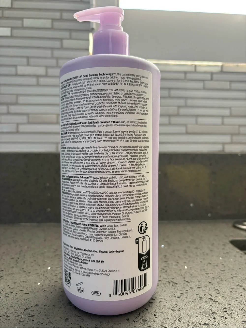 OLAPLEX No.4P Blonde Enhancer Toning Shampoo - Lavender